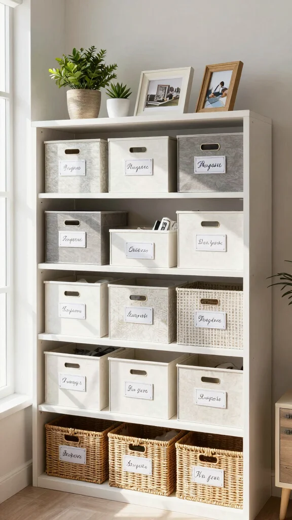 11 Above-Window Shelf Ideas for Books, Plants, and Styled Display - 8. Functional Storage Solutions 1