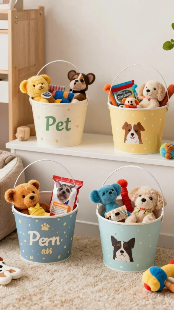 11 Basket Ideas Made From Paper Cups for a Fun Creative Craft - 11. Personalized Pet Baskets 1