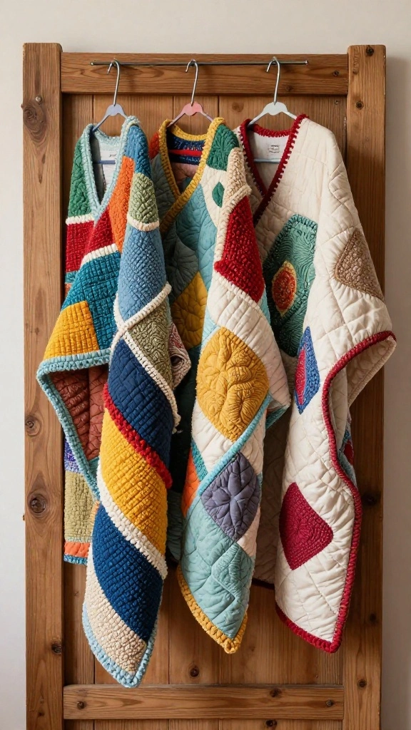 11 Crochet Clothes Hanger Pattern Ideas for a Handmade Textured Look - 6. Quilted Crochet Hangers 1