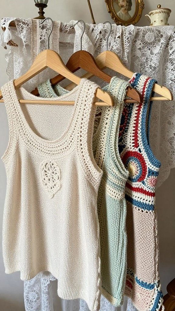11 Crochet Clothes Hanger Pattern Ideas for a Handmade Textured Look - 9. Vintage-Inspired Crochet Hangers 1