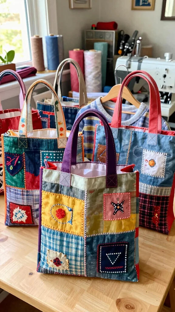 11 Gift Wrapping Ideas for Clothes on Hangers for a Stylish Presentation - 3. Homemade Gift Bags 1