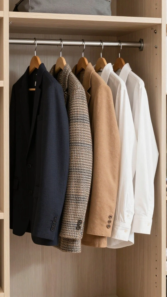 11 Ideas for Storing Extra Clothes Hangers in a Tidy Space Smart Way - 11. Hang Extra Hangers from Existing Clothes 1