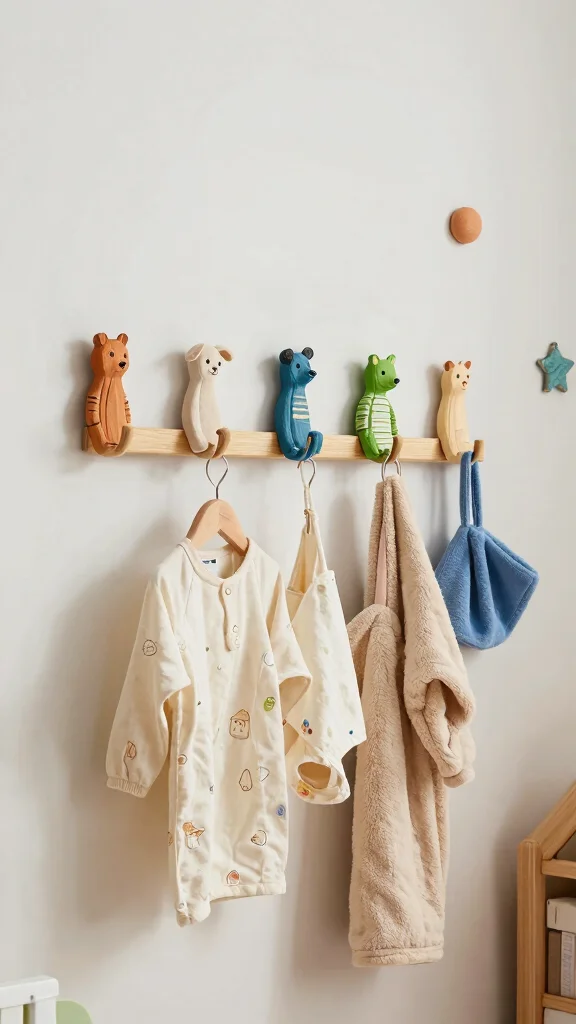 11 Kids Wall Clothes Hanger Ideas for a Fun Organized Bedroom - 11. Handmade Hooks 1