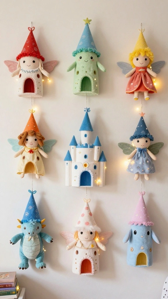 11 Kids Wall Clothes Hanger Ideas for a Fun Organized Bedroom - 5. Whimsical Fairy Tale Hooks 1
