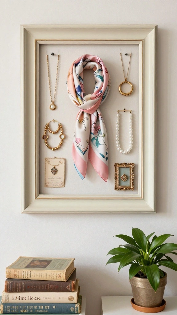 11 Vintage Wall Clothes Hanger Ideas for a Nostalgic Stylish Display - 10. Vintage Frame Displays 1