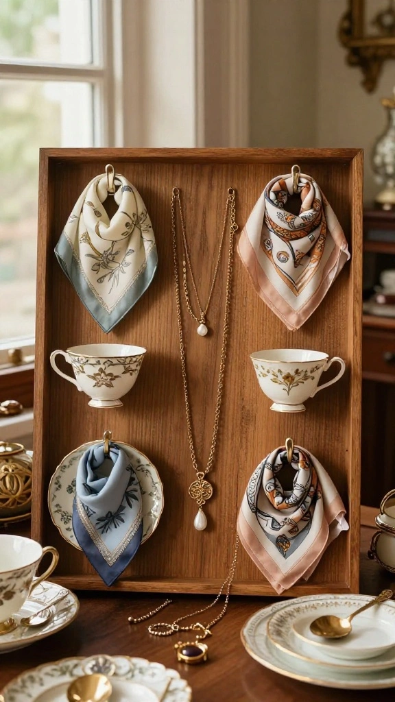 12 Ideas for Making Your Own Clothes Hangers at Home - 7. Vintage Teacup Hangers 1