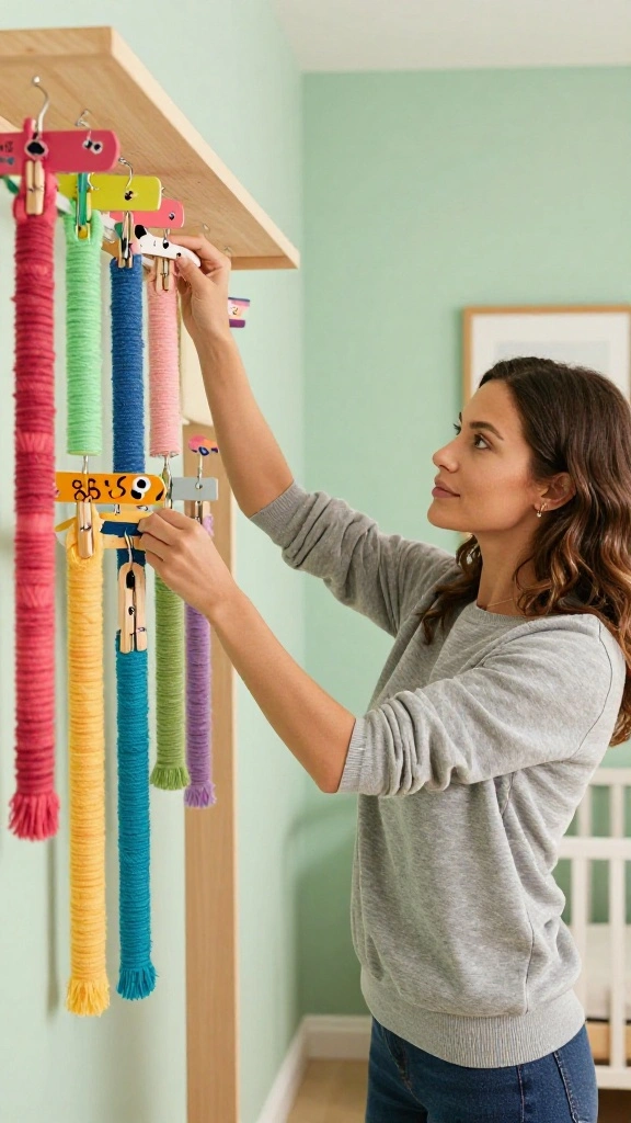 12 Kids Clothes on Hangers Aesthetic Ideas for a Cute Styled Nursery - 7. DIY Hanger Projects 1