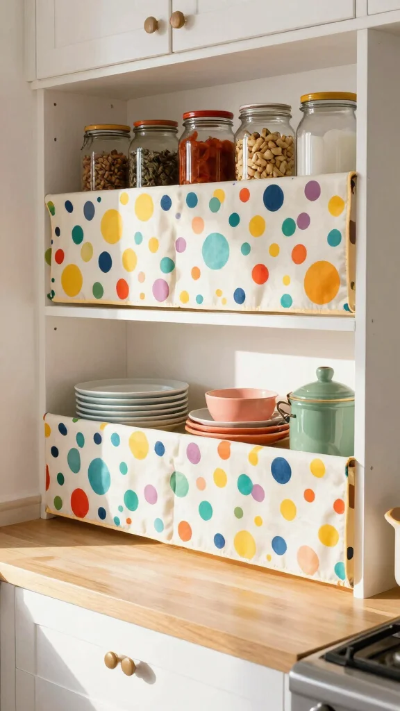 12 Kitchen Shelf Liner Ideas for a Clean Stylish Cabinet Interior - 9. Oilcloth Shelf Liners 1