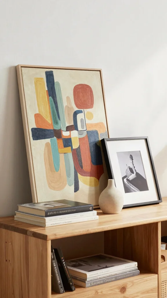 12 Living Room Shelf Decor Ideas for a Curated Beautiful Display - 3. Artful Displays 1