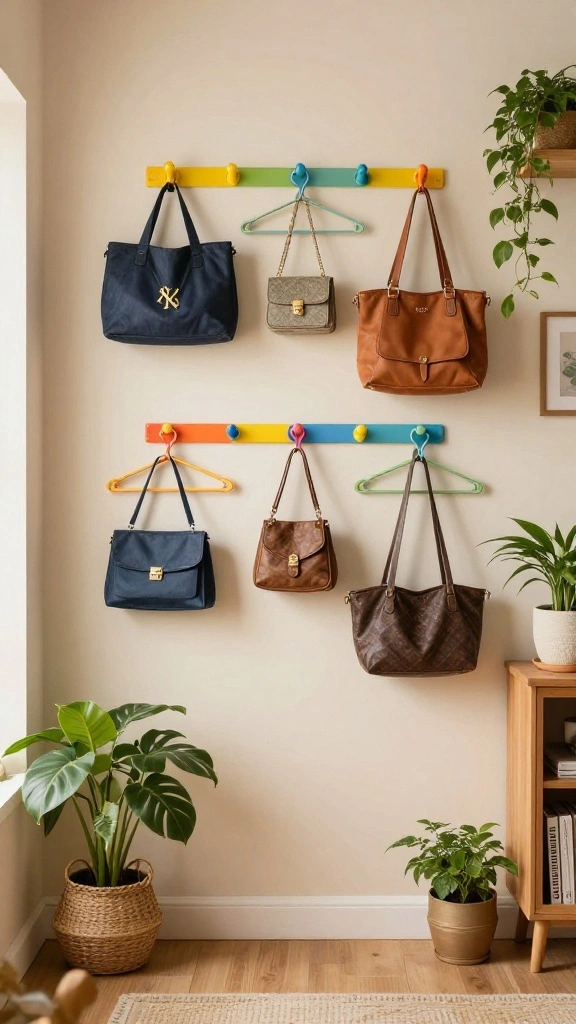 12 Plastic Clothes Hanger Craft Ideas for Fun Creative Projects - 10. Fun Wall Hooks 1
