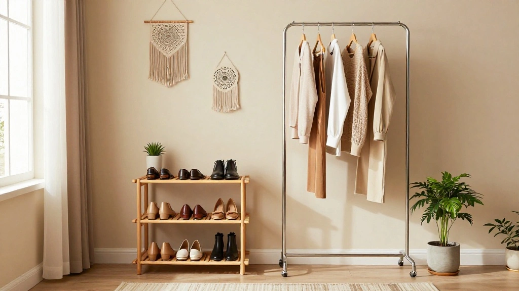 12 Shoe Rack and Clothes Hanger Combo Ideas for a Complete Wardrobe