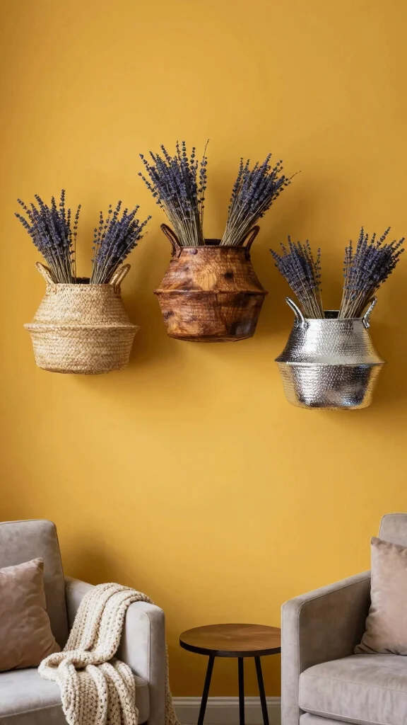 12 Three Basket Wall Display Ideas for a Styled Artisan Wall - 2. Textured Layering: Mix and Match 1