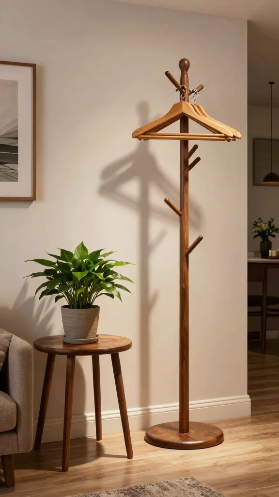 12 Vintage Wooden Clothes Hanger Ideas for a Warm Classic Closet - 12. Vintage Hanger Inspired Furniture 1