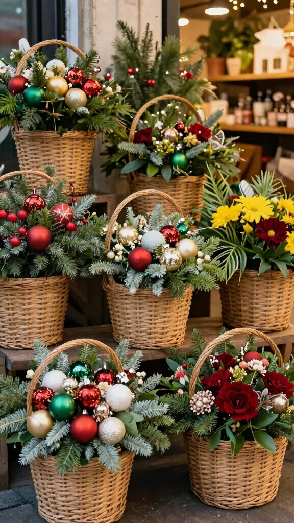 12 Wall Hanging Basket Ideas for a Boho Layered Natural Decor - 11. Holiday Themes: Celebrate Special Occasions 1