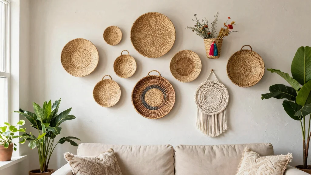 12 Wall Hanging Basket Ideas for a Boho Layered Natural Decor