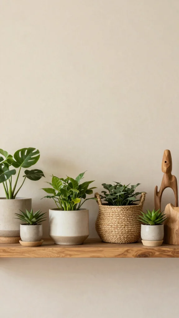 12 Wall Shelf Decor Ideas for a Curated Beautiful Display - 4. Natural Elements and Textures 1