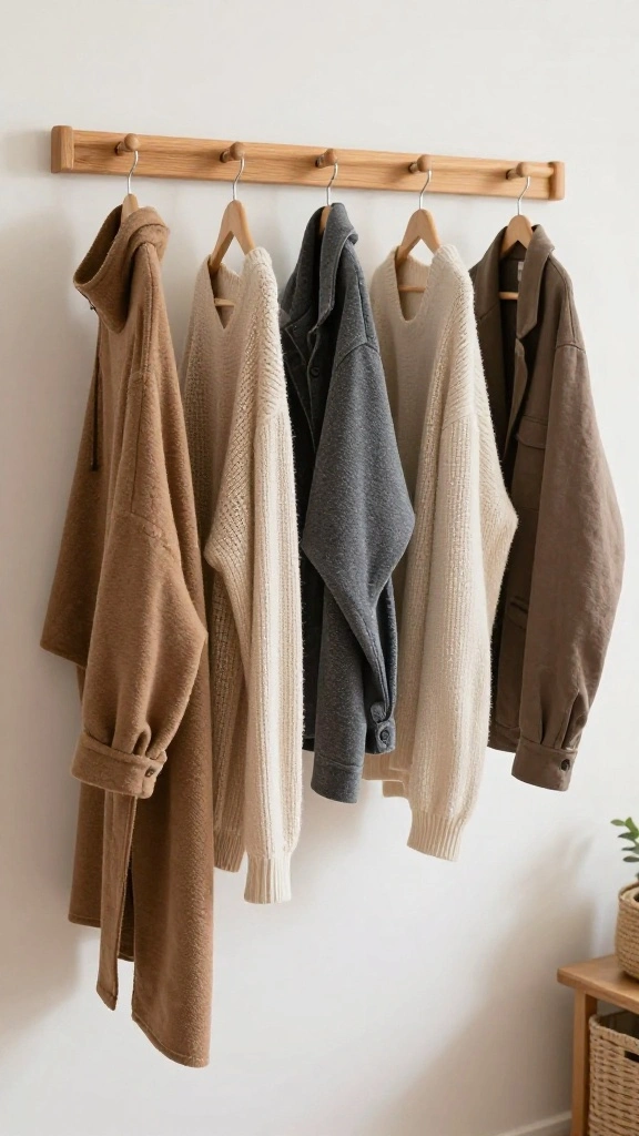 12 Wooden Wall Clothes Hanger Ideas for a Warm Natural Display - Conclusion 1