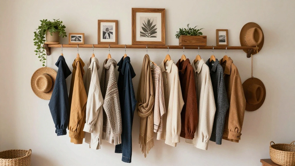 12 Wooden Wall Clothes Hanger Ideas for a Warm Natural Display