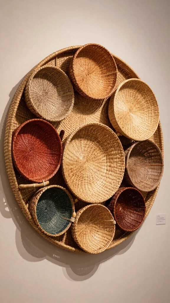 13 Basket Wall Decor Ideas for Every Room and Style - 6. Layering with Smaller Baskets 1