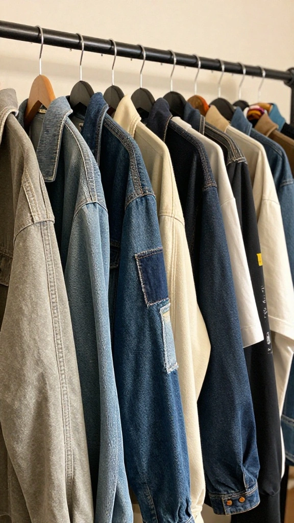 13 DIY Fabric Covered Clothes Hanger Ideas for a Soft Beautiful Wardrobe - 7. Upcycled Denim Delight 1