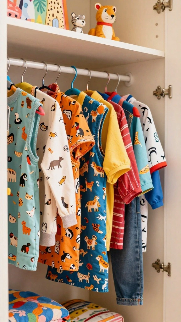 13 DIY Fabric Covered Clothes Hanger Ideas for a Soft Beautiful Wardrobe - 9. Whimsical Animal Prints 1