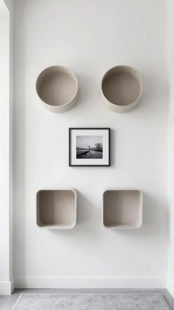 13 Four Basket Wall Display Ideas for a Full Textured Gallery Wall - 3. Minimalist Elegance 1