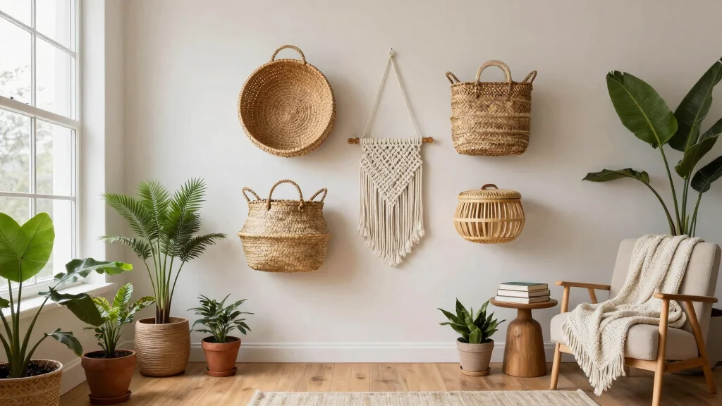 13 Four Basket Wall Display Ideas for a Full Textured Gallery Wall