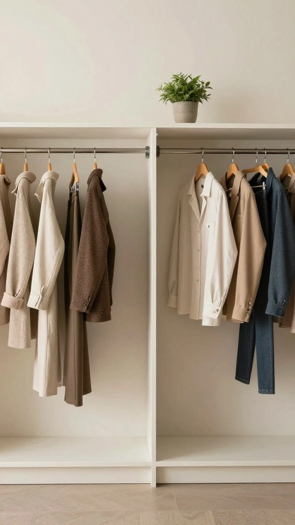 13 Men's Clothes on Hangers Aesthetic Ideas for a Clean Minimal Wardrobe - 13. Embrace Open Spaces 1