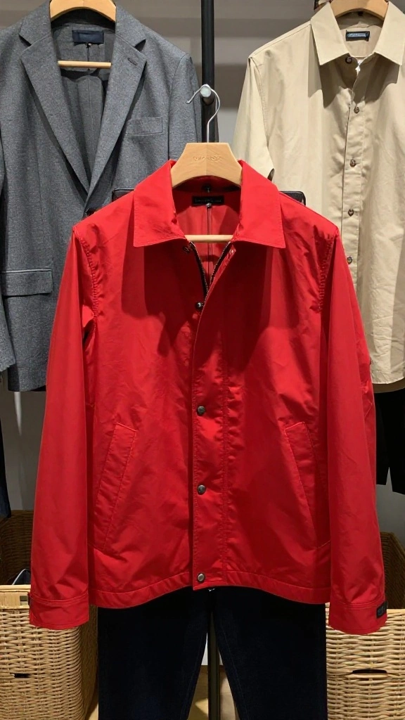 13 Men's Clothes on Hangers Aesthetic Ideas for a Clean Minimal Wardrobe - 3. Pops of Color 1