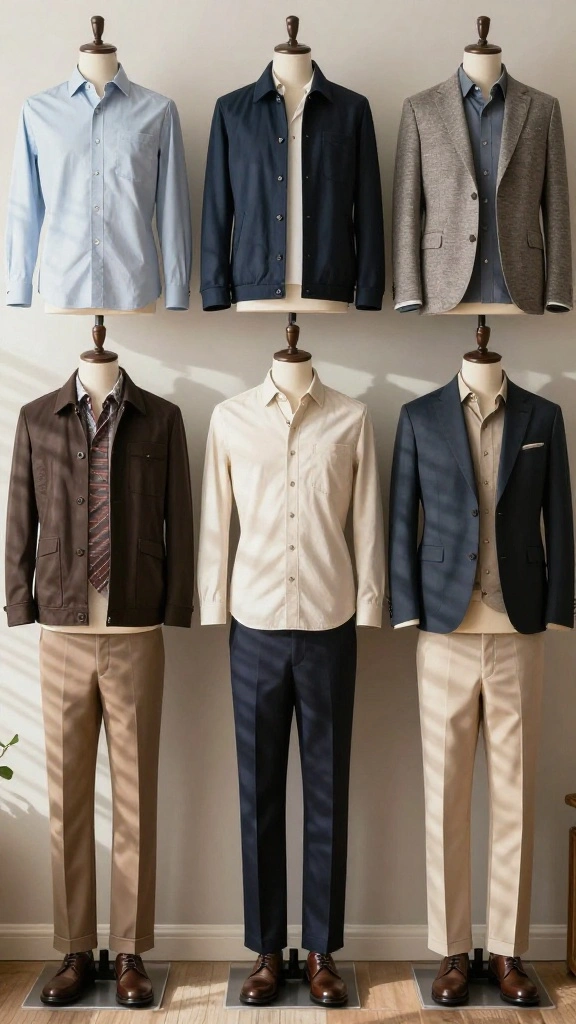 13 Men's Clothes on Hangers Aesthetic Ideas for a Clean Minimal Wardrobe - 6. Seasonal Rotation 1