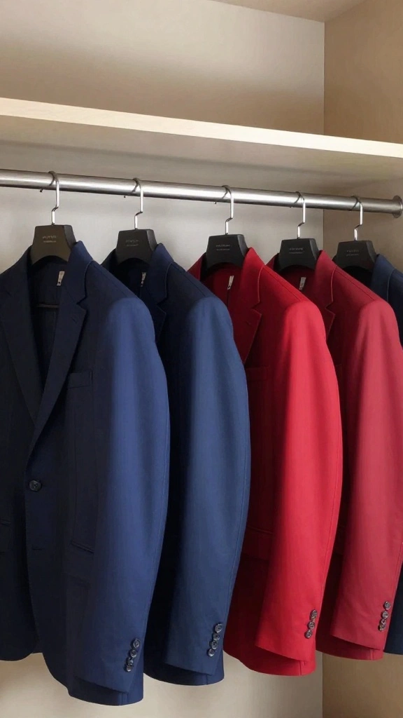 13 Men's Clothes on Hangers Aesthetic Ideas for a Clean Minimal Wardrobe - 7. Minimalist Color Blocks 1