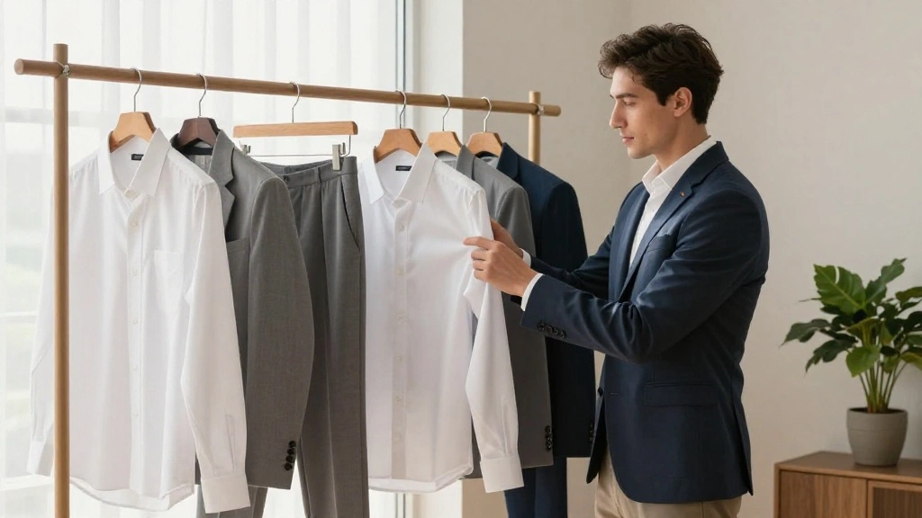 13 Men's Clothes on Hangers Aesthetic Ideas for a Clean Minimal Wardrobe