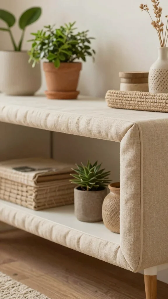 13 Shelf Edge Trim Ideas for a Finished Polished Professional Look - 12. Fabric-Wrapped Edge Trim 1