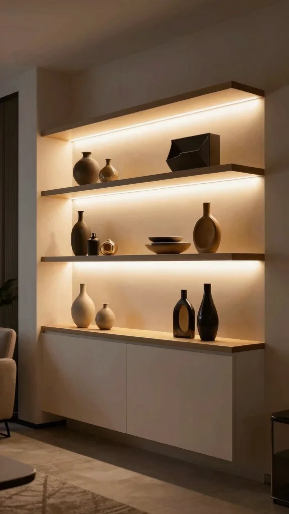 13 Shelf Edge Trim Ideas for a Finished Polished Professional Look - 13. LED Edge Lighting 1