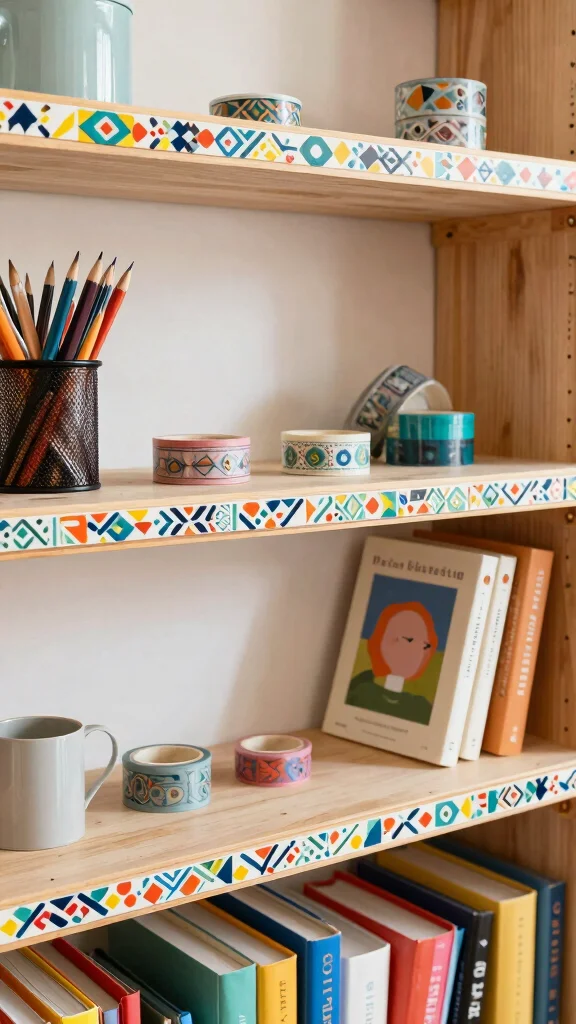 13 Shelf Edge Trim Ideas for a Finished Polished Professional Look - 7. Simple Tape Edge Trim 1