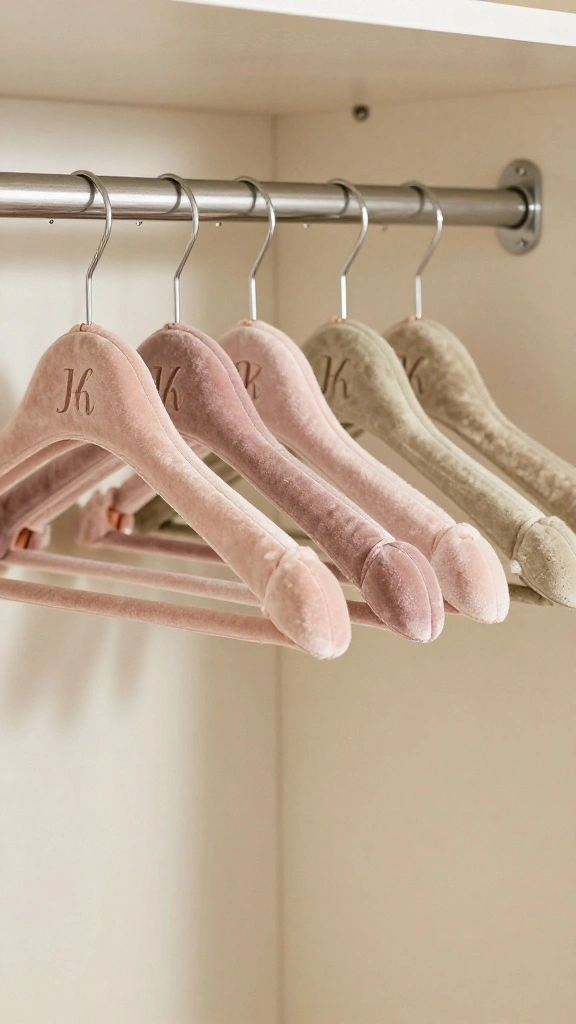 13 Velvet Hanger Ideas for a Neat Space Saving Elegant Closet - 6. Customized Hanger Options for Personal Touch 1