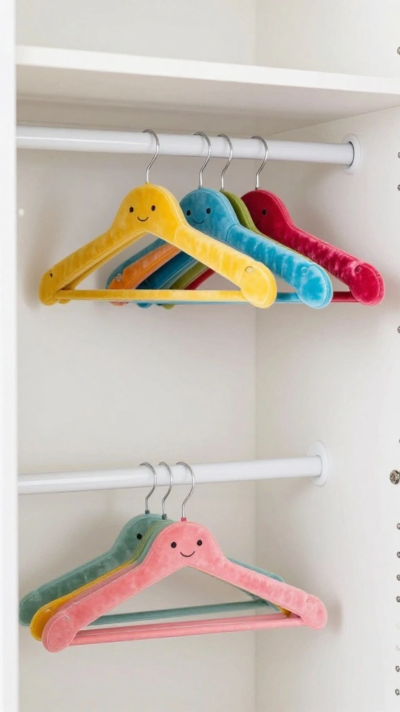 13 Velvet Hanger Ideas for a Neat Space Saving Elegant Closet - 9. Unique Shapes and Designs for Creative Displays 1