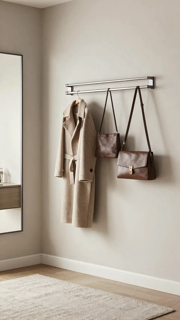 13 Wall Clothes Hanger Ideas for Bedroom Entryway and Hallway - 11. Stylish Wall-Mounted Coat Racks 1