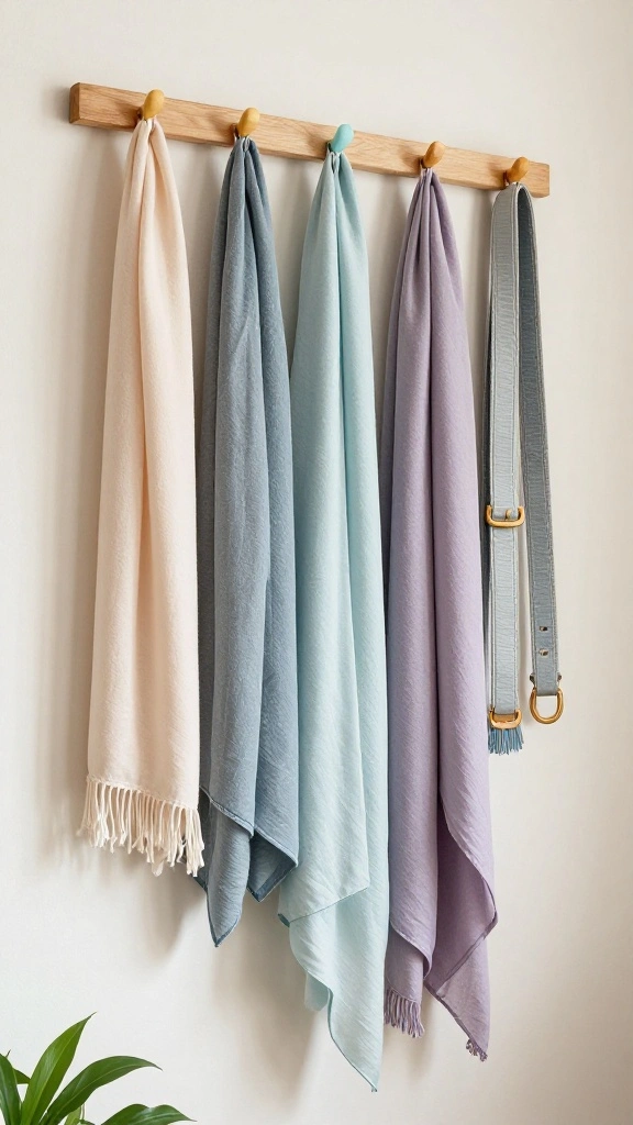 14 Clothes Hanger Storage Ideas for a Tidy Functional Wardrobe - 1. Upcycled Wooden Hanger Display 1