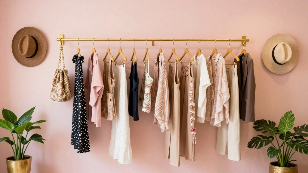 14 Gold Wall Clothes Hanger Ideas for an Elegant Boutique Inspired Display