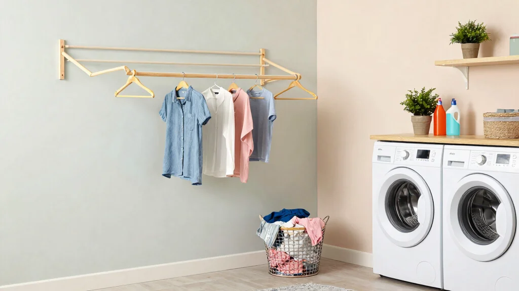 14 Laundry Room Clothes Hanger Ideas for Drying, Storing, and Organizing