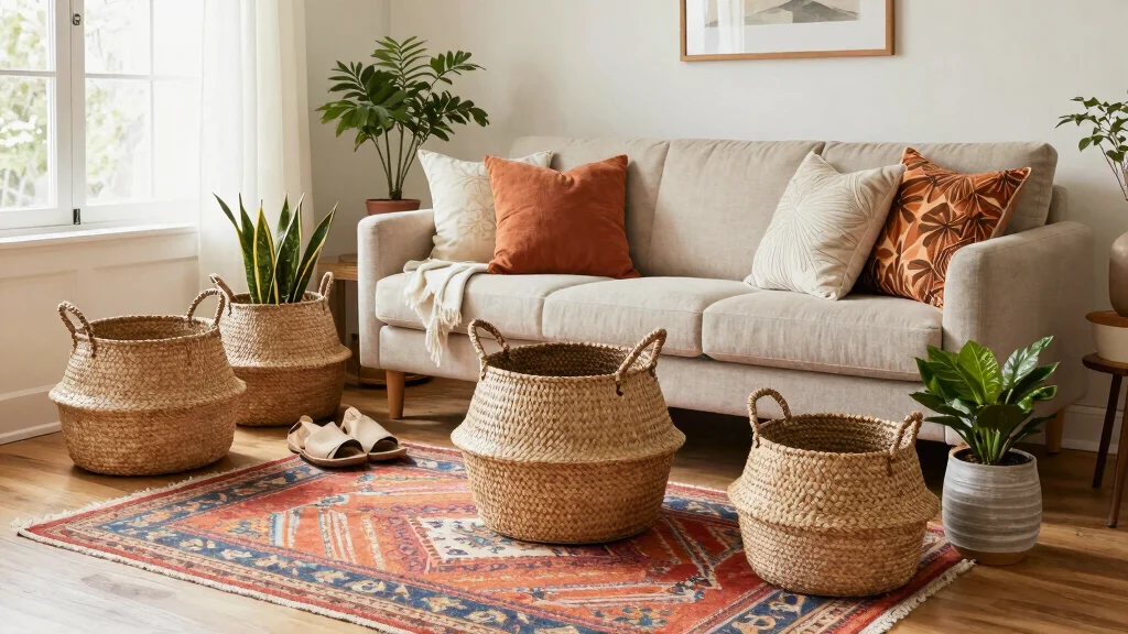 14 Living Room Basket Ideas for a Cozy Organized Styled Space