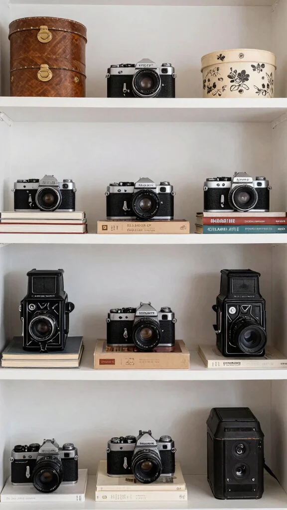 14 Living Room Shelf Styling Ideas for a Balanced Curated Display - 4. Curated Collections 1