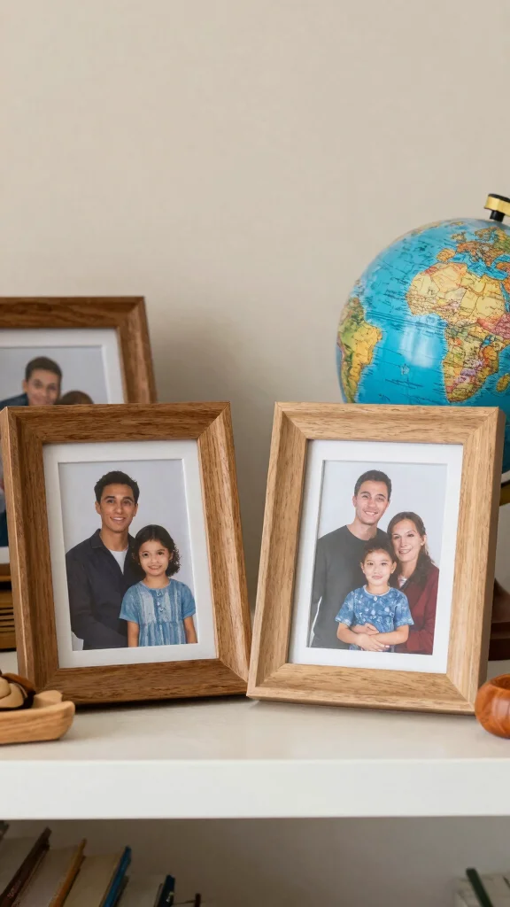 14 Living Room Shelf Styling Ideas for a Balanced Curated Display - 9. Incorporate Personal Mementos 1