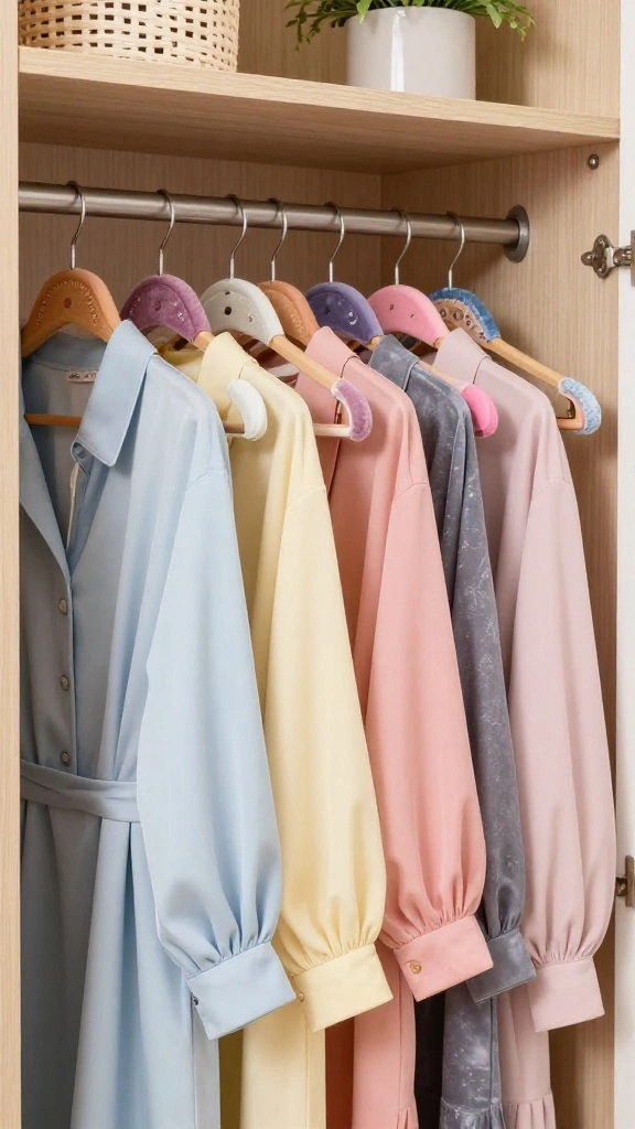 14 Non Slip Clothes Hanger Ideas for a Tidy Slip Free Wardrobe - 1. Velvet Non-Slip Hangers 1