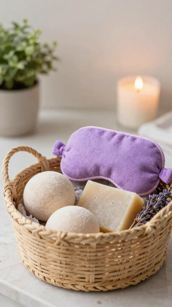14 Thank You Gift Basket Ideas for a Heartfelt Thoughtful Gesture - 2. Handmade Spa Day Basket 1