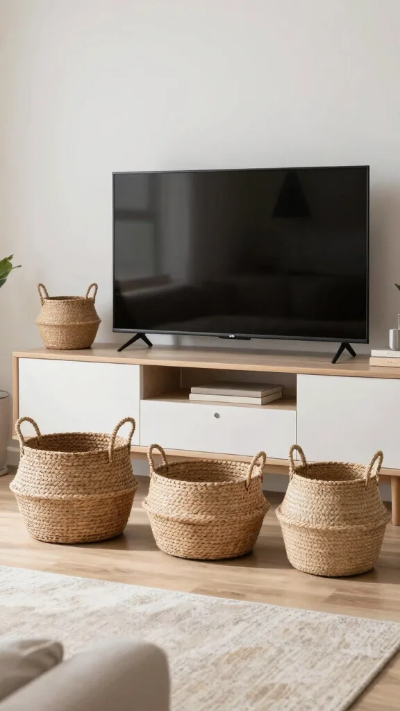 14 Under TV Stand Basket Ideas for a Sleek Clutter Free Living Room - Conclusion 1