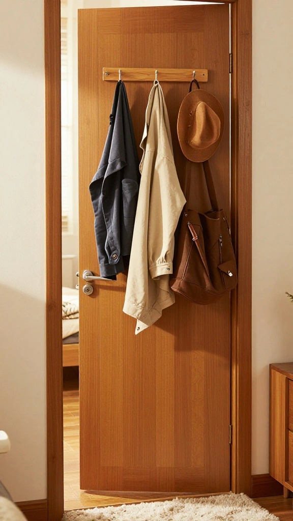15 Clothes Hanger Ideas for Small Spaces That Maximize Every Inch - 3. Over-the-Door Hangers 1