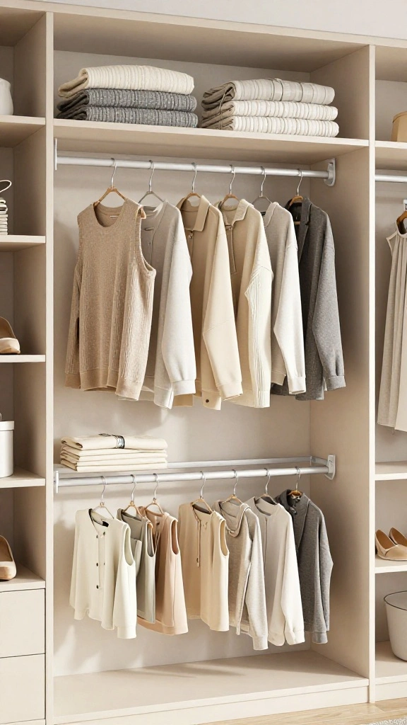 15 Clothes Hanger Ideas for Small Spaces That Maximize Every Inch - 6. Hanger Organization Systems 1