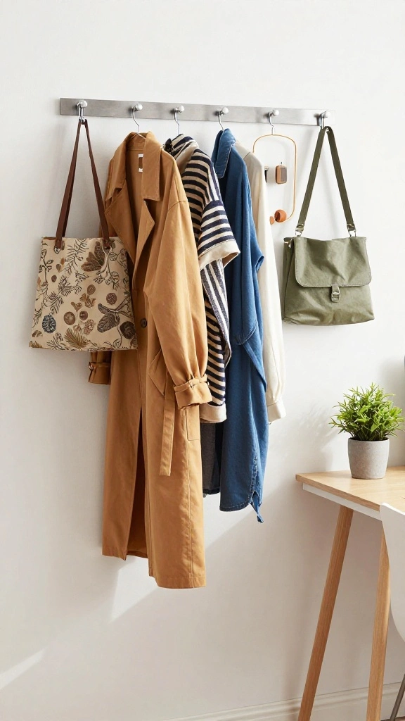 15 Clothes Hanger Ideas for Small Spaces That Maximize Every Inch - 7. Magnetic Hanger Clips 1